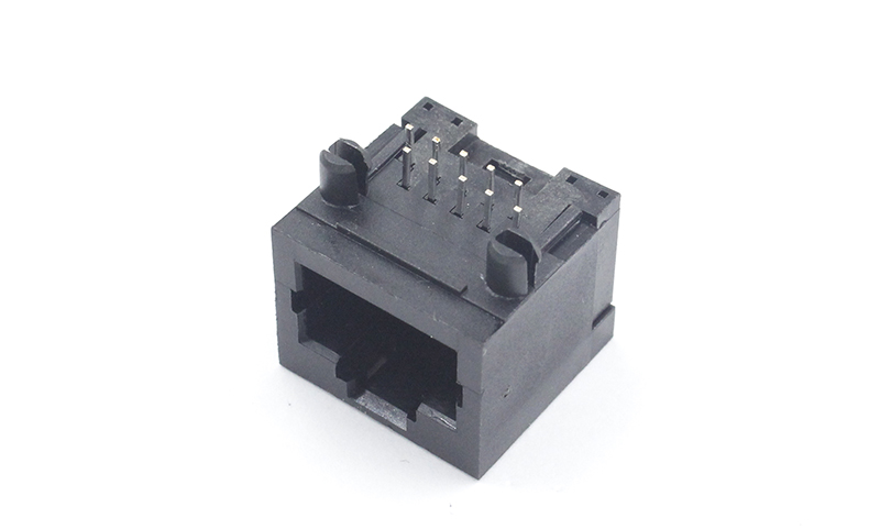 RJ48 RJ50 90度10P10C全塑網絡母座