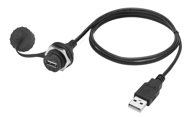 USB 2.0數(shù)據(jù)延長線連接線轉接線防水公轉母