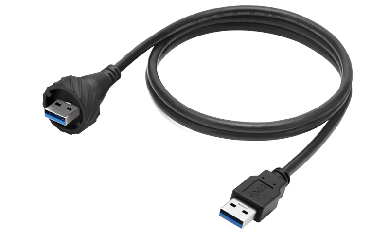 USB 3.0 公轉公數(shù)據(jù)線傳輸線防水廠家直銷